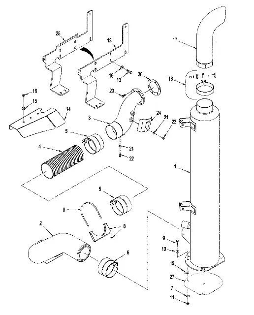 87430157 - труба выхлопная